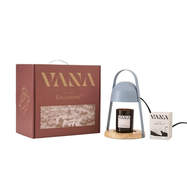 VANA 北歐圓頂款香氛融蠟燈禮盒｜黑/灰－可調光、附燈泡：圖片 5
